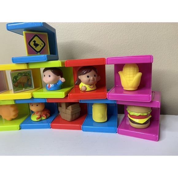 Safety 1st Stack n Play Cubikals Lot of 12 Blocks for Play and Learning - Picture 3 of 8